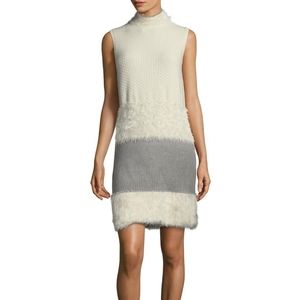 Diane Von Furstenberg Plush Dress Look 11 Ivory S